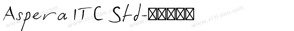 Aspera ITC Std字体转换